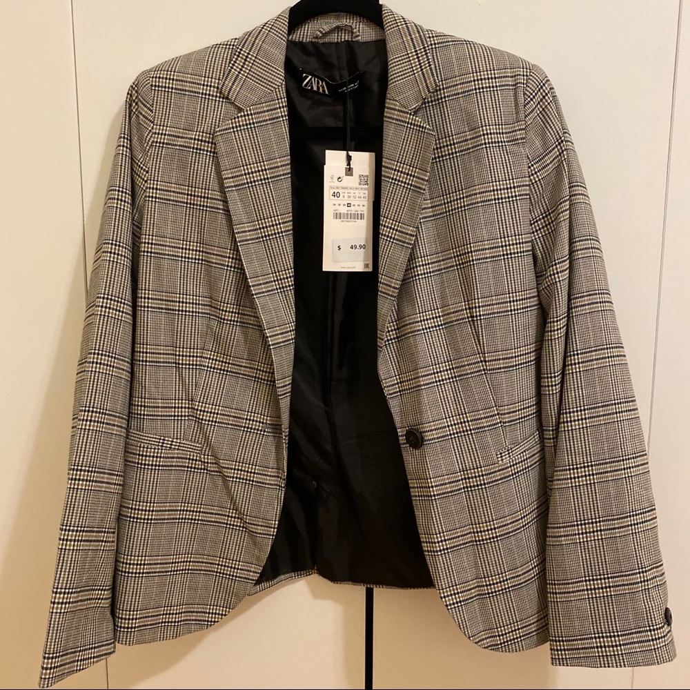 Zara / Plaid Blazer